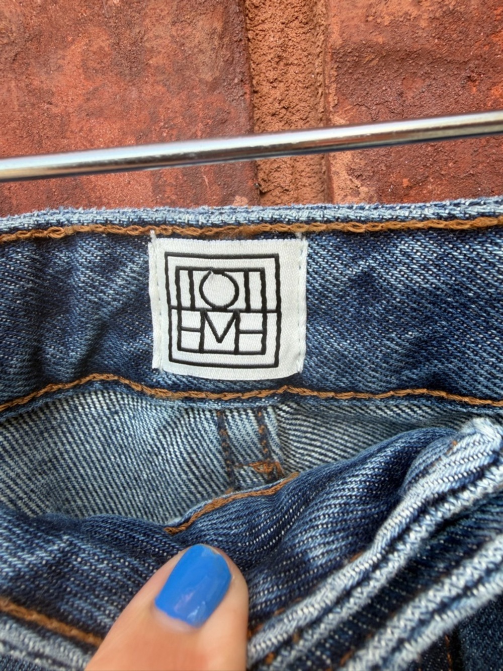 Toteme Blue Jeans Flare Fit Denim Jeans Organic Cotton Size 28 baggy wide - Picture 5 of 8